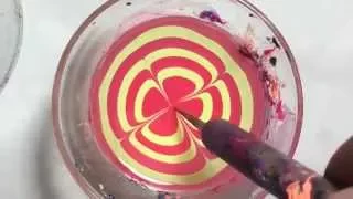 Классический водный маникюр   яркий дизайн ногтей   Classic WaterMarble