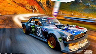 FORZA HORIZON 4 :KEN BLOCK’S 1,400HP AWD FORD MUSTANG HOONICORN VS THE FORTUNE DRIFT|ONLINE GAMEPLAY