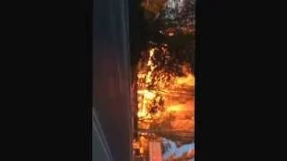 Пожар в центре Севастополя
