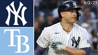 New York Yankees vs Tampa Bay Rays | Game Highlights | 8/2/23