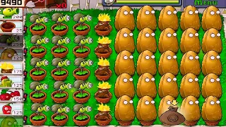 Plants vs Zombies | SURVIVAL Day I 5 Flags Successfully Defended Full GAMEPLAY