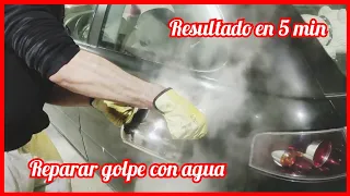 🥵 Sacar GOLPE de COCHE con AGUA caliente y fría 🥶 (Resultado Real)