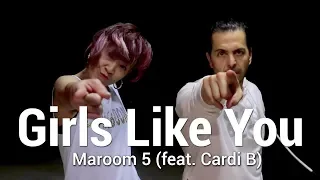 MAROON 5 - "Girls Like You" ft Cardi B Dance | chakaboom Fitness l choreography