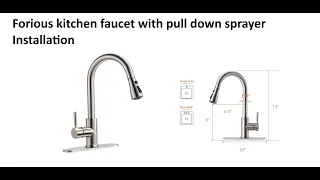 Kitchen Faucet With Pull Down Sprayer Installation