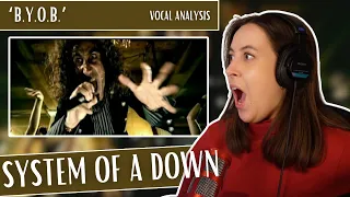 First Time Listening To SYSTEM OF A DOWN! “B.Y.O.B.” Vocal Coach Reaction (& Analysis)