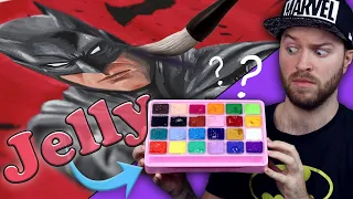 I Tried JELLY GOUACHE for the FIRST TIME... Why’s it so ‘Gooey’? | THE BATMAN