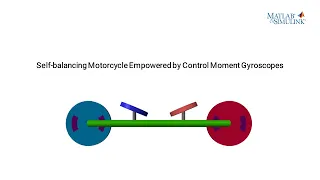 Self-balancing Motorcycle Empowered by Control Moment Gyroscopes