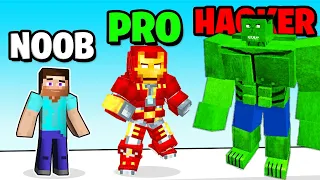 LA MEILLEURE ÉVOLUTION de STEVE à SUPER HEROS !! (Hero Craft Run 3D!)