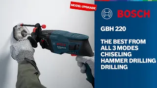 Bosch GBH 220 Affordable 720W Rotary Hammer with SDS plus, 2.0J Impact Energy