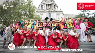 Peruvian Independence Day, Dance Flashmob London, UK