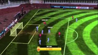 FIFA 11 (manual controls) - Nsue and Aki with the double one-two goal (online)