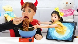 보람이와 별이의 하버랜드 키즈카페에서 뽀로로 짜장면 먹기 Pororo Black Noodle in HarborLand Gateway Ekamai