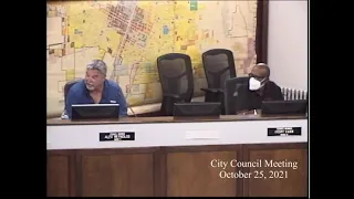 City Council Meeting for October 25, 2021