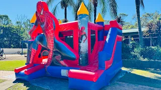 Time to Pack Up the Spider-Man Jumping Castle