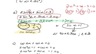 General solution - grade 12 trig class examples