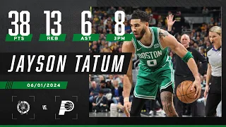 Jayson Tatum hits 8 threes on his way to 38 points in Boston win | #NBA