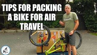 Tips for packing a bike for air travel.