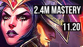 LEBLANC vs TWISTED FATE (MID) | 3/0/4, 2.4M mastery, 600+ games | NA Diamond | v11.20