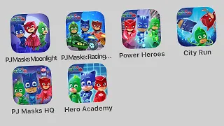 PJ Masks: Moonlight Heroes (2016),Racing Heroes (2018),Power Heroes (2022),PJ Masks: HQ,Hero Academy