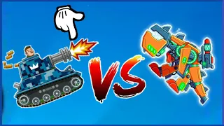 Bought and Upgrade 15 Level this Tank - Hills of Steel 💥TANK FLAK VS TANK BATTERY!