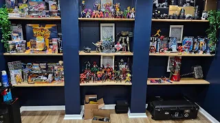 My progress so far for these action figure shelves