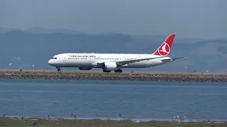 Turkish Airlines 787 Takeoff From SFO