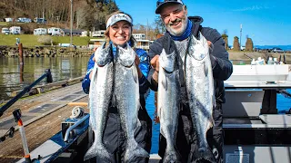 SALMON FISHING PNW BLACK MOUTH with ESPN THE OUTDOOR LINE  | BAD ASH OUTDOORS