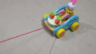 Pull along toys rabbit