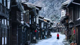 Snowy Winter Trip to Narai-juku, Nagano | Japanese Countryside | ASMR