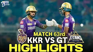 Kolkata Knight Riders Vs Gujarat Titans 63rd IPL Match Highlights 2024 | KKR Vs GT IPL Highlights