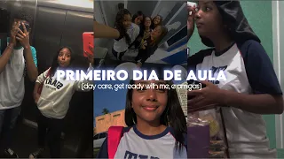 PRIMEIRO DIA DE AULA 2024 | me arrumando um dia antes, meu primeiro dia 💗💗