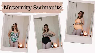 MATERNITY SWIMSUIT TRY ON HAUL | 7 Months Pregnant ♡