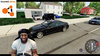 Driving through the ghetto in BeamNG.Drive lmaoo