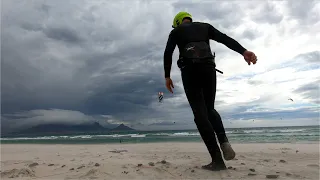 Wave Kitesurf Dolphin Beach Cape Town South Afrika 2020. 3 camera setup with Quark stabilizer 2K