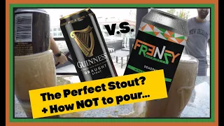 GUINNESS Draught VS FRENZY Deadpan + HOW to POUR | Craft Beer Review