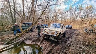 #OFFROAD через весенний РУЧЕЙ, УАЗы тут лучшие