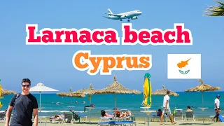 Larnaca Beach | Cyprus 4k | Finikoudes | Walking Tour | Tour of Cyprus. Episode 8