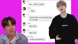 BTS Texts - SOPE accidentally get married