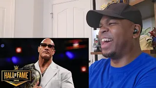 The Rock receives the People's Championship from Lonnie Ali: 2024 WWE Hall of Fame | Reaction!