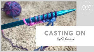 How to Knit // Casting On for Kids // Right-handed Tutorial