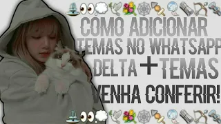 ᘏ ˒ ＃🍥 Como ter temas no whatsapp delta + ensinando a botar!