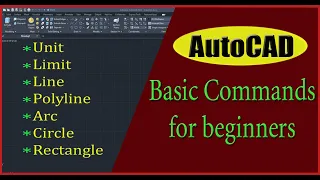 Autocad basic commands for beginners || Autocad commands || #autocad #autocadtutorial