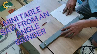 How to Make a Mini Table Saw from an Angle Grinder