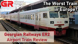 Georgian Railway Review (Tbilisi Central to Tbilisi Airport) - The Worst Train in Europe?