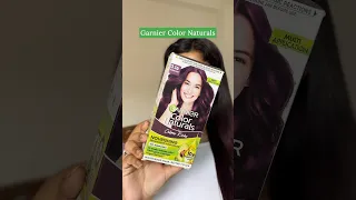 Tried #Viral Garnier Color Naturals Burgundy Hair Color #youtubeshorts #shortsvideo #hairstyle