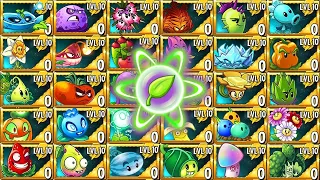 PvZ 2 Challenge - All Plants Max Level Use 1 Power Up Vs Team Castlehead Zombie - Who is Best Plant?
