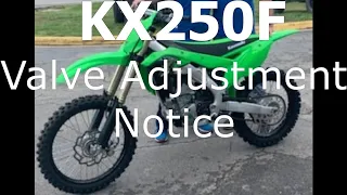 kx250F Valve Adjustment, Possible Issue You Need to Check.