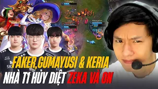 SIÊU MÃN NHÃN VỚI GAME ĐẤU FAKER VÁC LUX ĐI MID CÙNG GUMAYUSI VÀ KERIA ĐỐI ĐẦU ZEKA