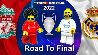 Road To Champions League Final 2022 • Liverpool vs Real Madrid in Lego Football