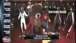 March 01, 2013 - ESPN  - Miami Heat Have Fun with Pregame Dunks and Harlem Shake Videos